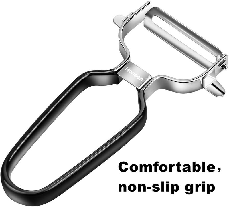 Honsen Ultra Sharp Stainless Steel Vegetable Peeler For Potatoes, All Fruits & Veggies - Image 3