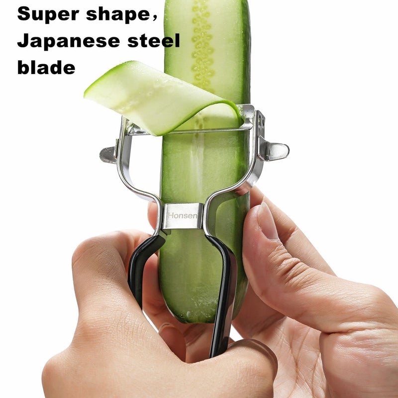 Honsen Ultra Sharp Stainless Steel Vegetable Peeler For Potatoes, All Fruits & Veggies - Image 4