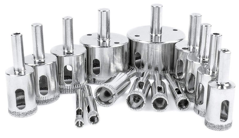 DIY Crafts Diamond Drill Bit Set Glass Tile Marble and Ceramic Hollow Core Extractor Remover Tool Set for Glass Ceramics Porcelain Ceramic Tile Marble Design No 3 13 Pcs - Image 1