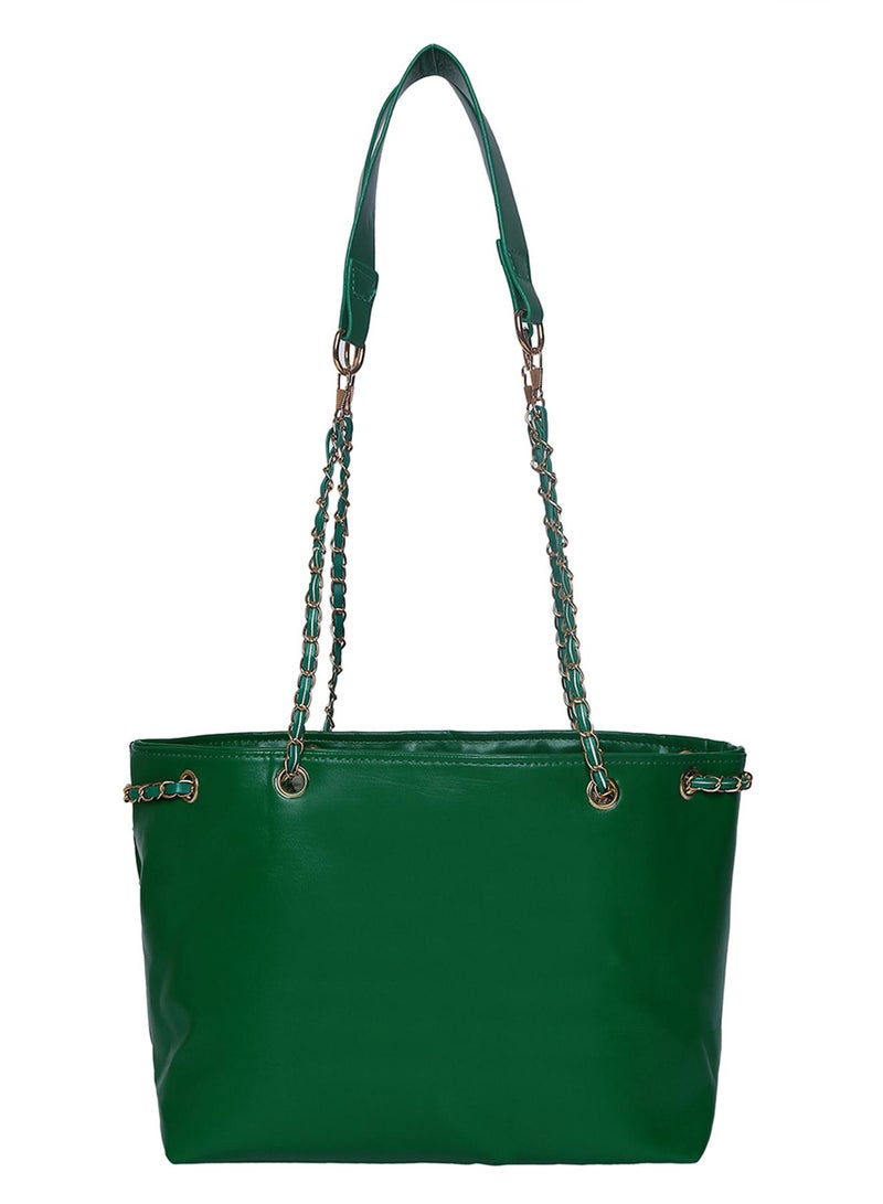 Haute Sauce Timeless Texture Green Tote  - Image 1