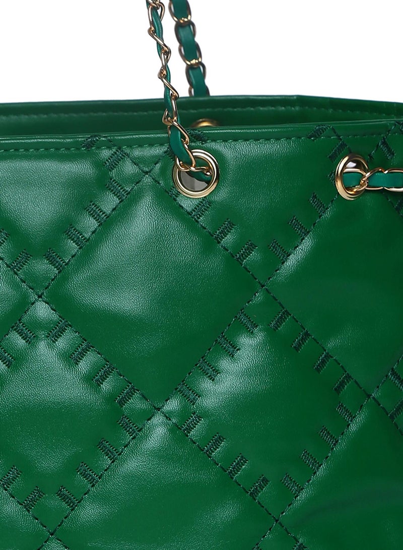Haute Sauce Timeless Texture Green Tote  - Image 3