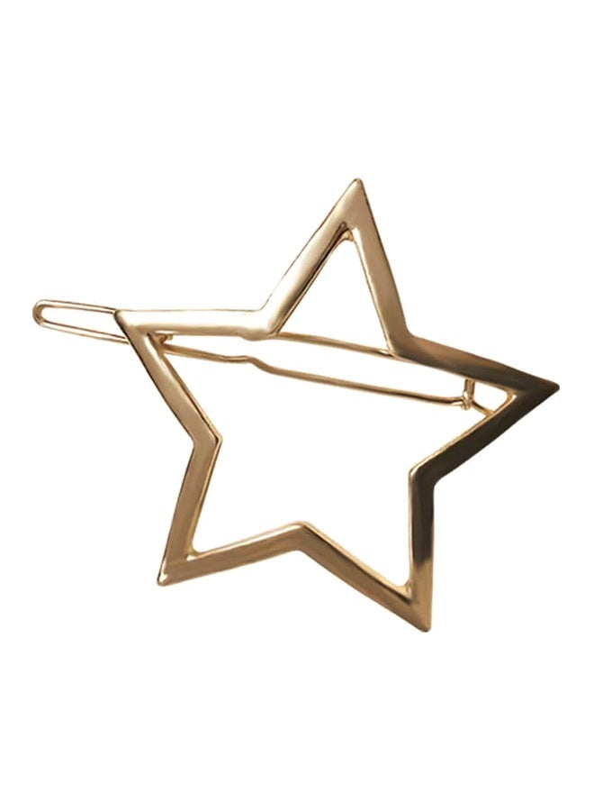 NIBEMINENT Star Shaped Hair Clip Gold - Image 1