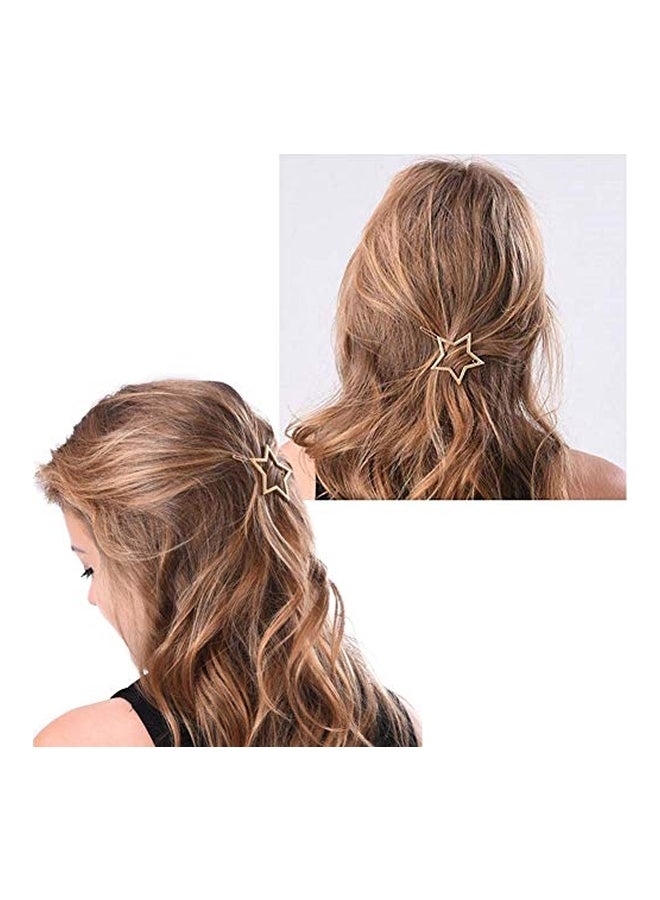 NIBEMINENT Star Shaped Hair Clip Gold - Image 3