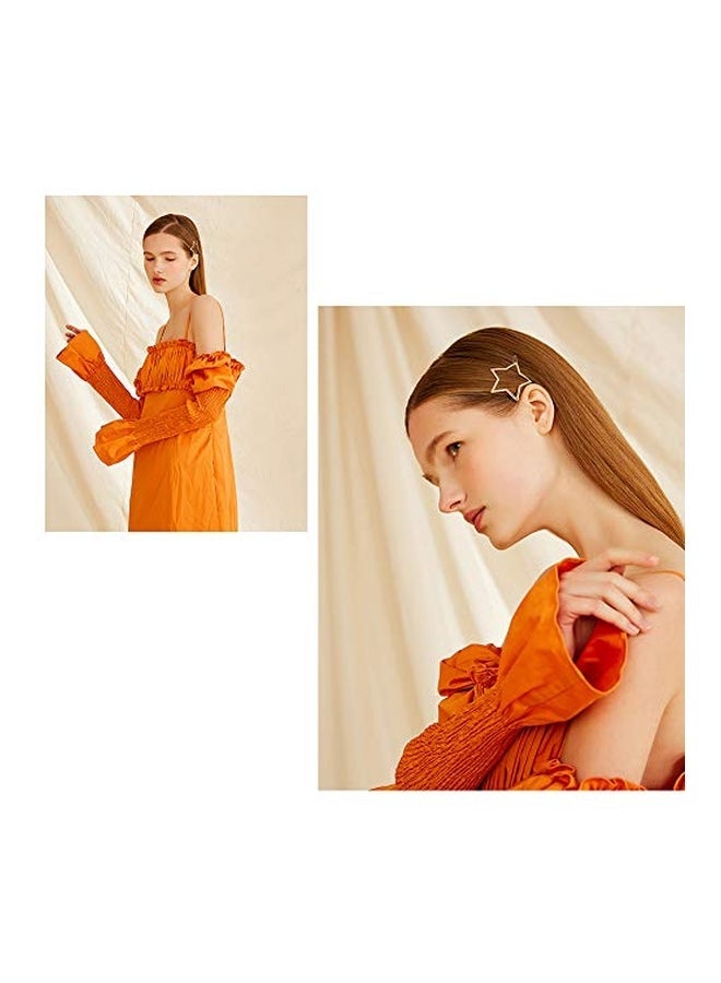 NIBEMINENT Star Shaped Hair Clip Gold - Image 5