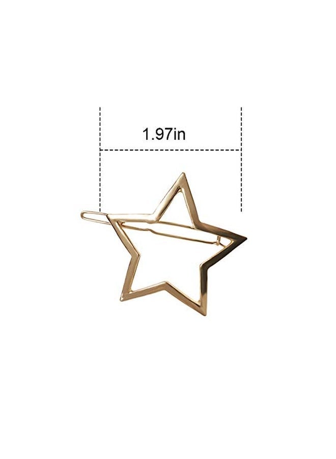 NIBEMINENT Star Shaped Hair Clip Gold - Image 4