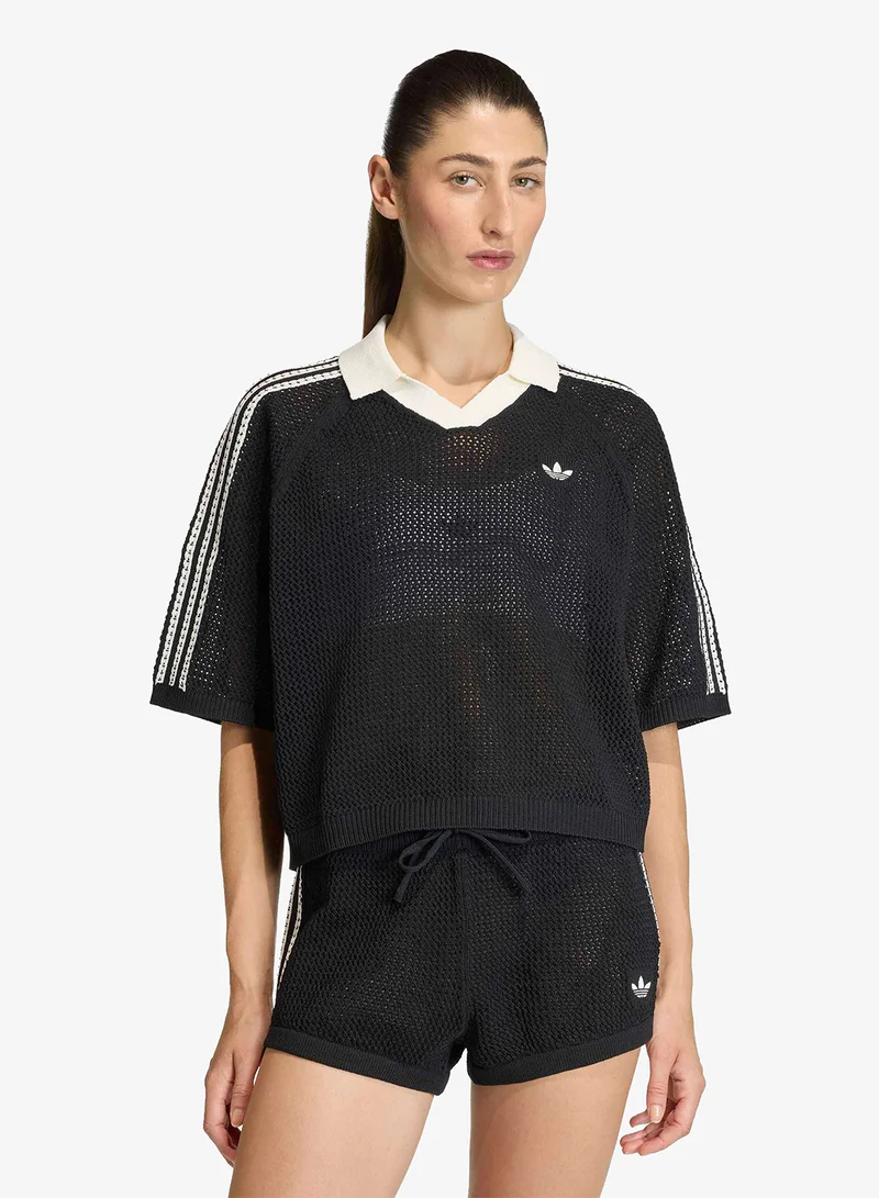 Knitted Crochet Polo