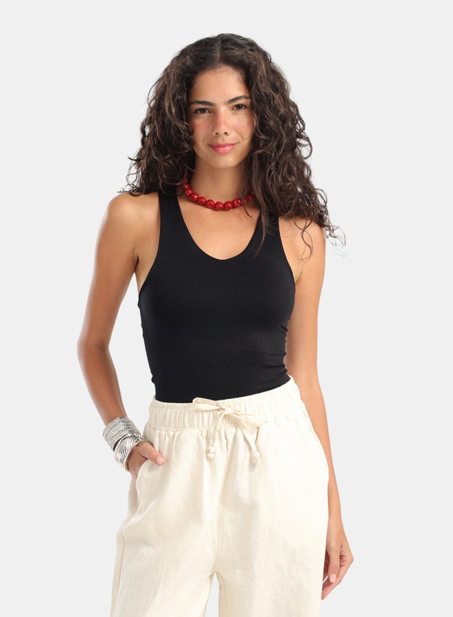 Carina Slim Fit Round Neck Top - Image 1