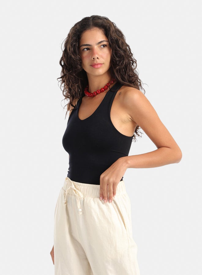 Carina Slim Fit Round Neck Top - Image 2