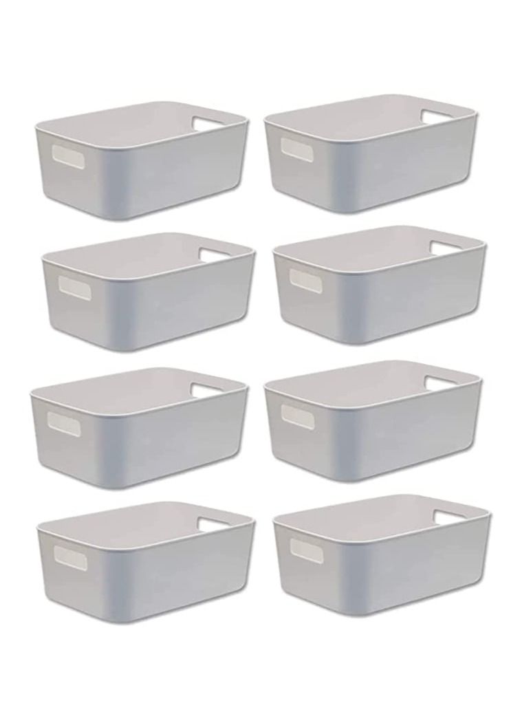 LEDIN Storage Box  Baskets Food Storage Containers for Organizing Storage Basket with Handles for Kitchen bathroom Home Office cabinet - Image 1