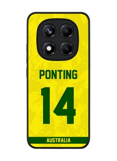 Stylizedd For Xiaomi Redmi Note 14 Pro 5G / X7 5G Case,Slim fit Camera Protection, Shockproof Thin Phone cover  - Australia Ricky Ponting, Jersey No 14  - Image 1