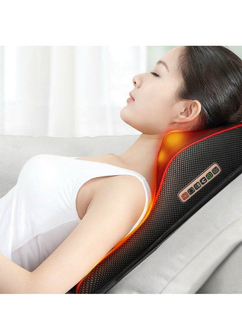 Y&D Back Massager Electric Massage Pillow Vibration Cushion 3D Head Deep Shiatsu Kneading for Muscle Pain Body Shoulder Neck Leg Heated Massage Home Office Use - Image 1