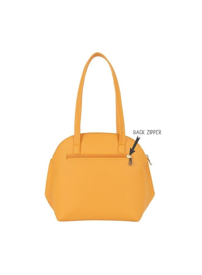 Baggit Women Yellow Bowling Handbag Medium Size | Ladies Stylish Casual Purse Bag - Image 4