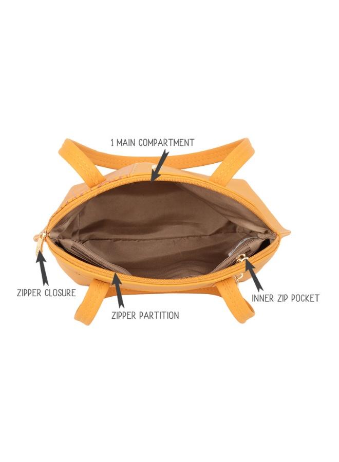 Baggit Women Yellow Bowling Handbag Medium Size | Ladies Stylish Casual Purse Bag - Image 5