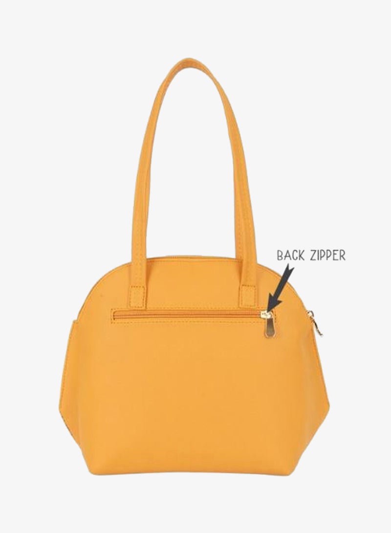 Baggit Women Yellow Bowling Handbag Medium Size | Ladies Stylish Casual Purse Bag - Image 4