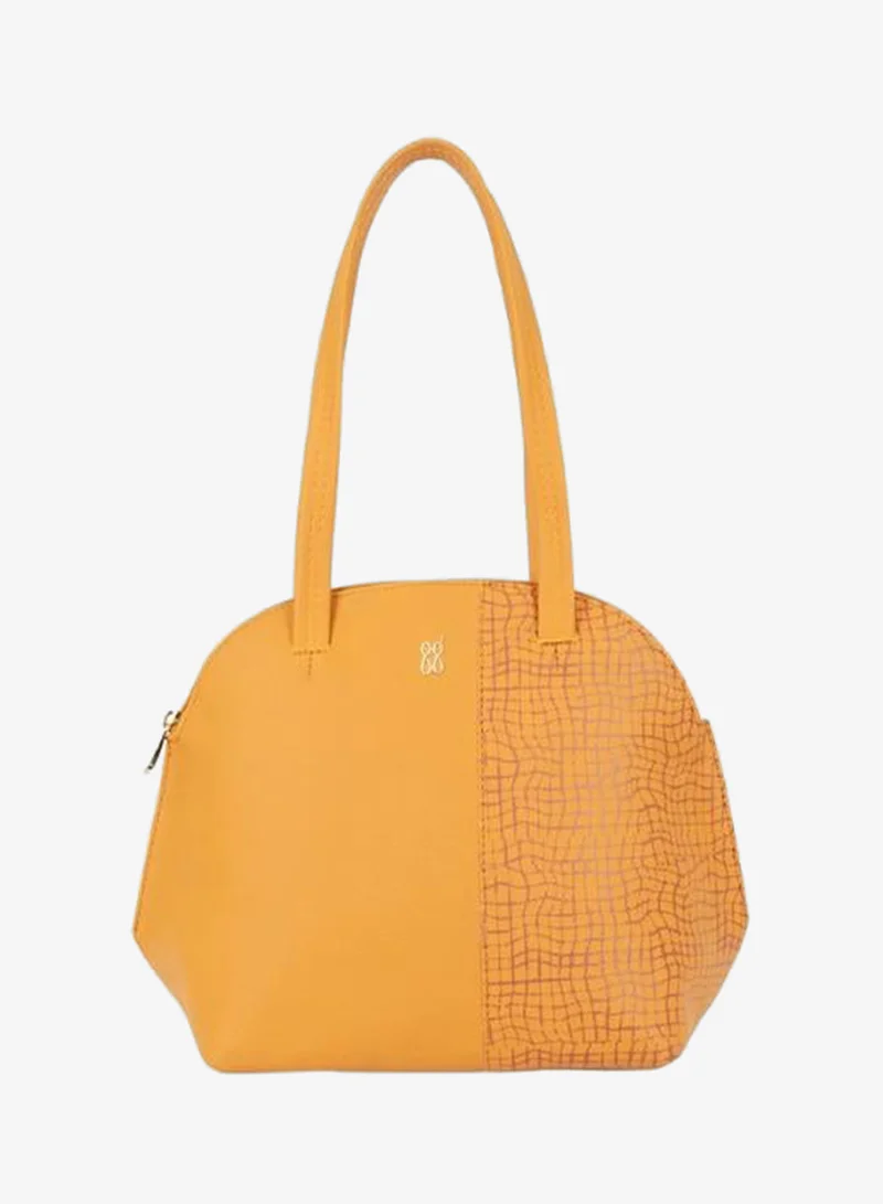 باجيت حقيبة يد نسائية صفراء متوسطة الحجم بتصميم بولينج | حقيبة يد أنيقة وعملية للسيدات