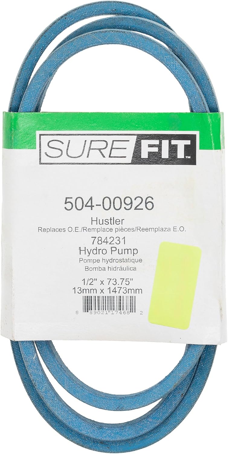 Surefit SureFit Hydraulic Pump Drive Belt Replacement for Hustler 784231 44 52 Decks FasTrak Lawn Mowers  - Image 1