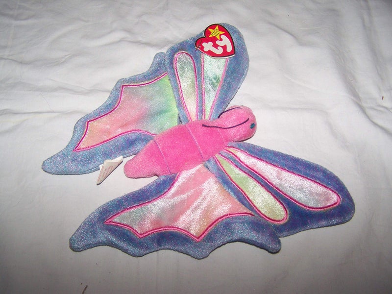 TY Beanie Babies Flitter the Butterfly - Periwinkle and Pink - Image 3