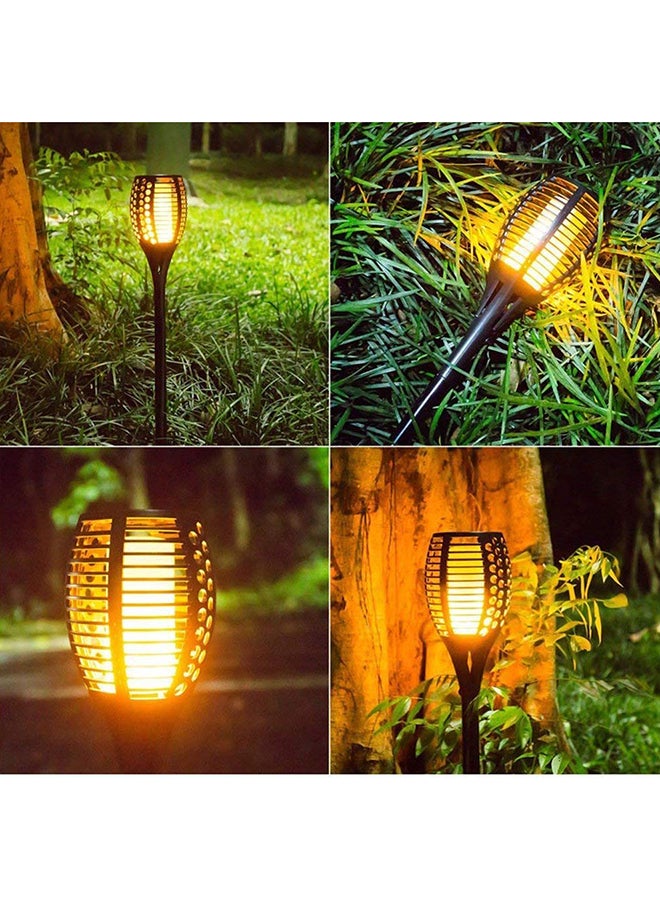 2-Piece Solar Flickering Flames Torches Lights Orange/Black - Image 3