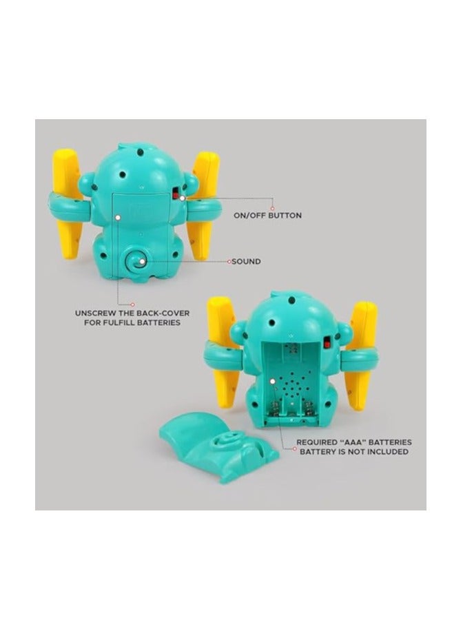 NHR Dancing Monkey Musical Toys for Kids 360° Baby Spinning Rolling Doll Tumble Toy with Voice Control Musical Light and Sound Effects with Sensor (3+ Months, Multicolor)  - Image 4