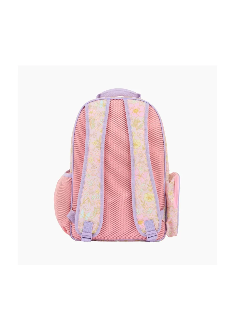 Little IA Botanica Backpack and Water bottle Set - Large