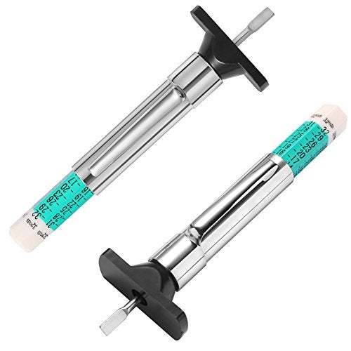 PROND Tire Tread Depth Gauge, Tread Depth Gauge, Tire Gauges, Color Coded Tire Depth Gauge, Tire Tread Gauge, Tire Tread Depth Accurate Measurement Tools by PROND (Green Type - 2PCS) - Image 2