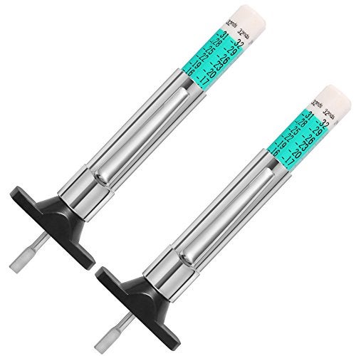 PROND Tire Tread Depth Gauge, Tread Depth Gauge, Tire Gauges, Color Coded Tire Depth Gauge, Tire Tread Gauge, Tire Tread Depth Accurate Measurement Tools by PROND (Green Type - 2PCS) - Image 1