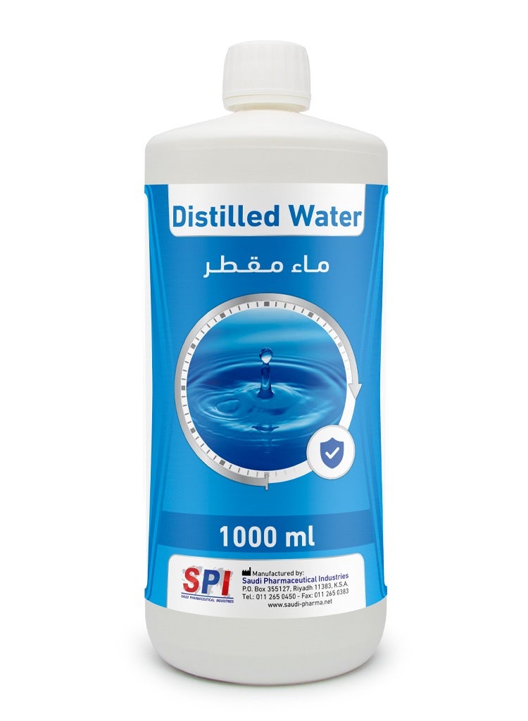 ماء مقطر طبي حجم 1 لتر
