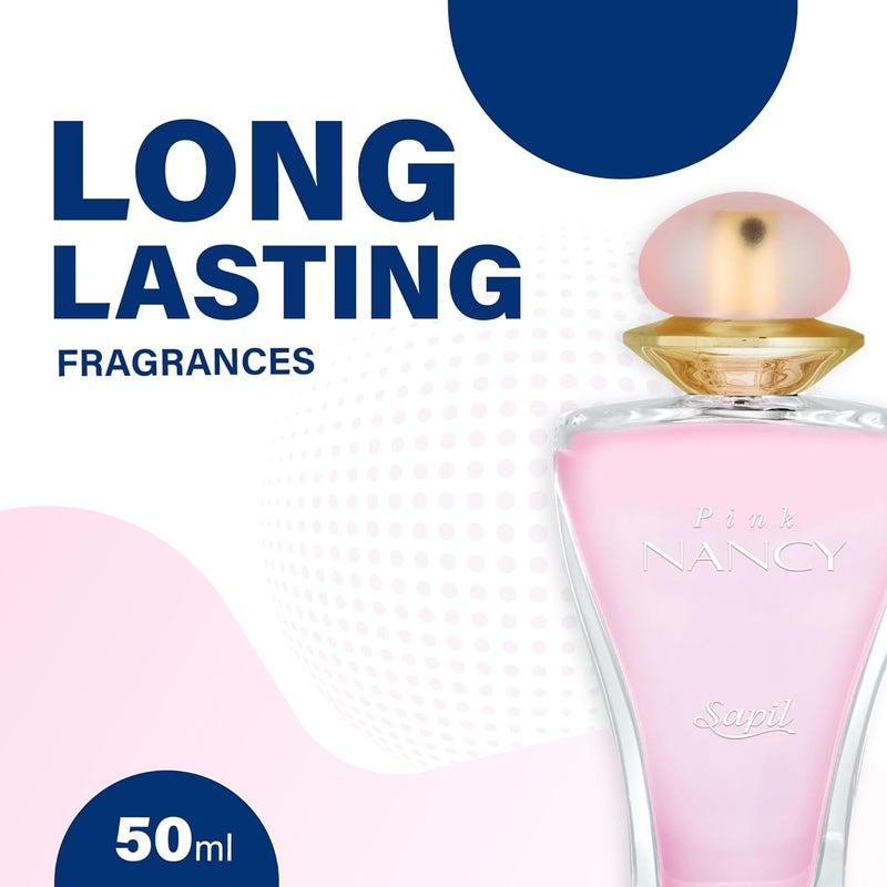 Sapil Nancy Pink Eau De Parfum 50ml - Floral Fresh Fragrance with Freesia and Litchi - Image 2