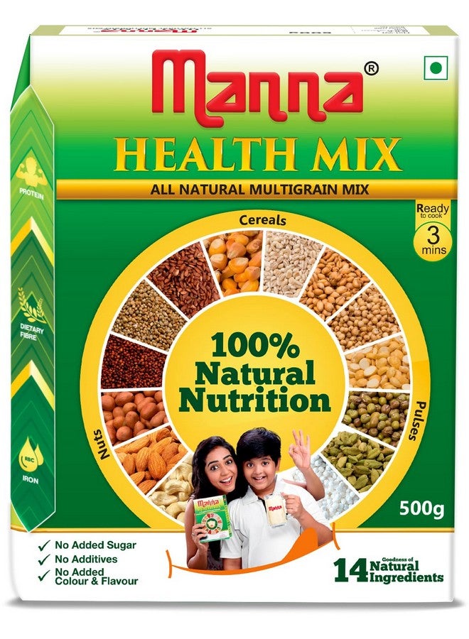 Manna Health Mix 600g, All Natural Kids Nutrition Drink, with 14 ingredients, Zero Sugar. 100% Natural Nutrition - Image 1