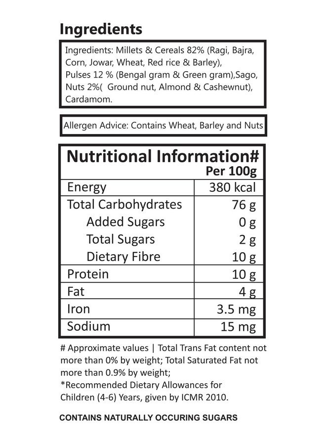 Manna Health Mix 600g, All Natural Kids Nutrition Drink, with 14 ingredients, Zero Sugar. 100% Natural Nutrition - Image 5