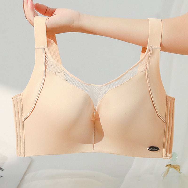 Original Fat Mm95E Full Cup Traceless Underwear Large Chest Small Thin Rimless Breast Anti-Sagging Plus Size - Image 1