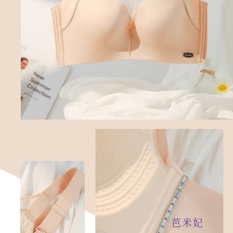 Original Fat Mm95E Full Cup Traceless Underwear Large Chest Small Thin Rimless Breast Anti-Sagging Plus Size - Image 5