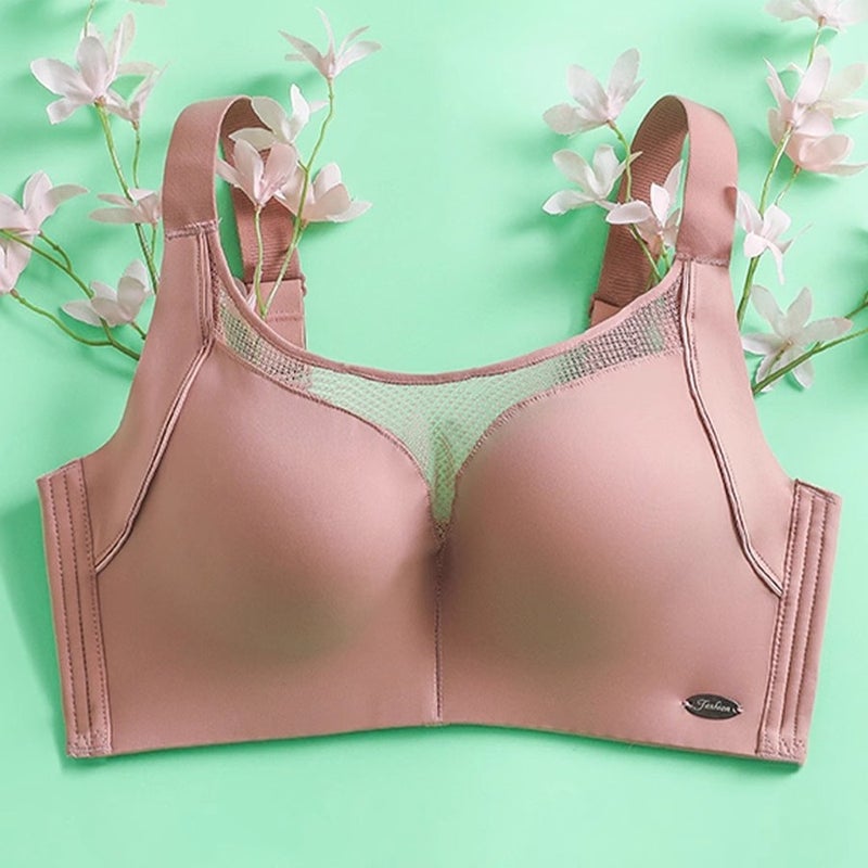 Original Fat Mm95E Full Cup Traceless Underwear Large Chest Small Thin Rimless Breast Anti-Sagging Plus Size - Image 2