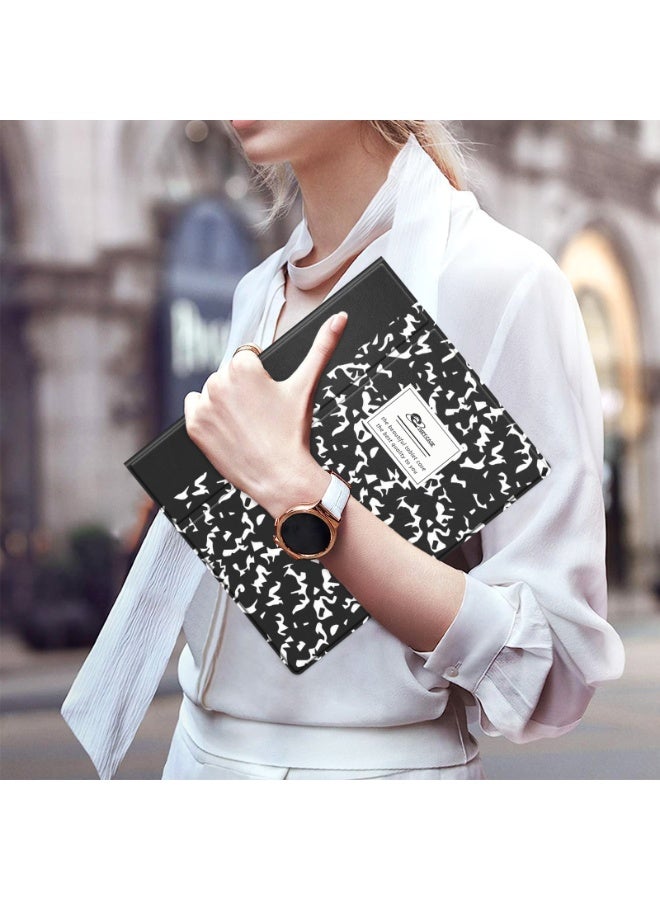 My Choice 360° Folding Case Cover with Pen Slot for Remarkable 2 10.3"- Black/White - Image 2