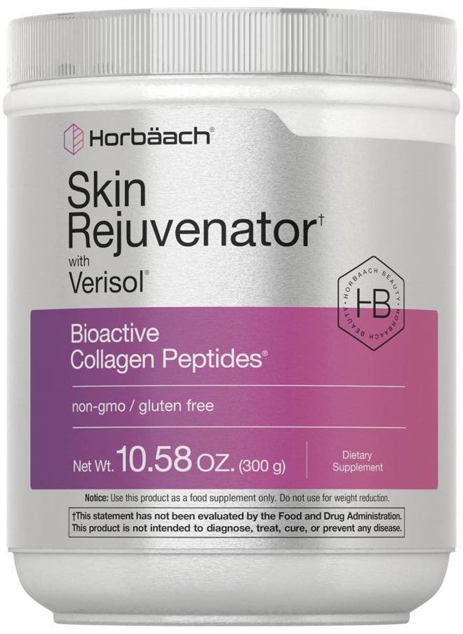 Horbäach Skin Rejuvenator with Verisol 10.58 oz | Bioactive Collagen Peptide Powder | Types I and III | Non GMO, Gluten Free Supplement  - Image 1