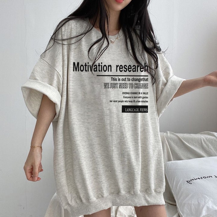 Factory Chubby Girl Plus Size Cotton Short-Sleeved T-Shirt Women'S Korean Loose Oversize Slimming Half-Sleeved Top - Image 4