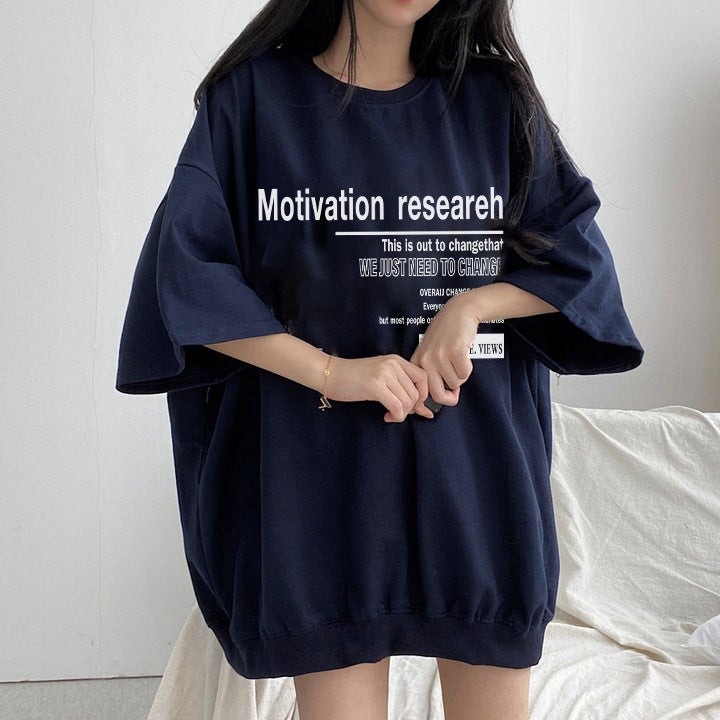 Factory Chubby Girl Plus Size Cotton Short-Sleeved T-Shirt Women'S Korean Loose Oversize Slimming Half-Sleeved Top - Image 2
