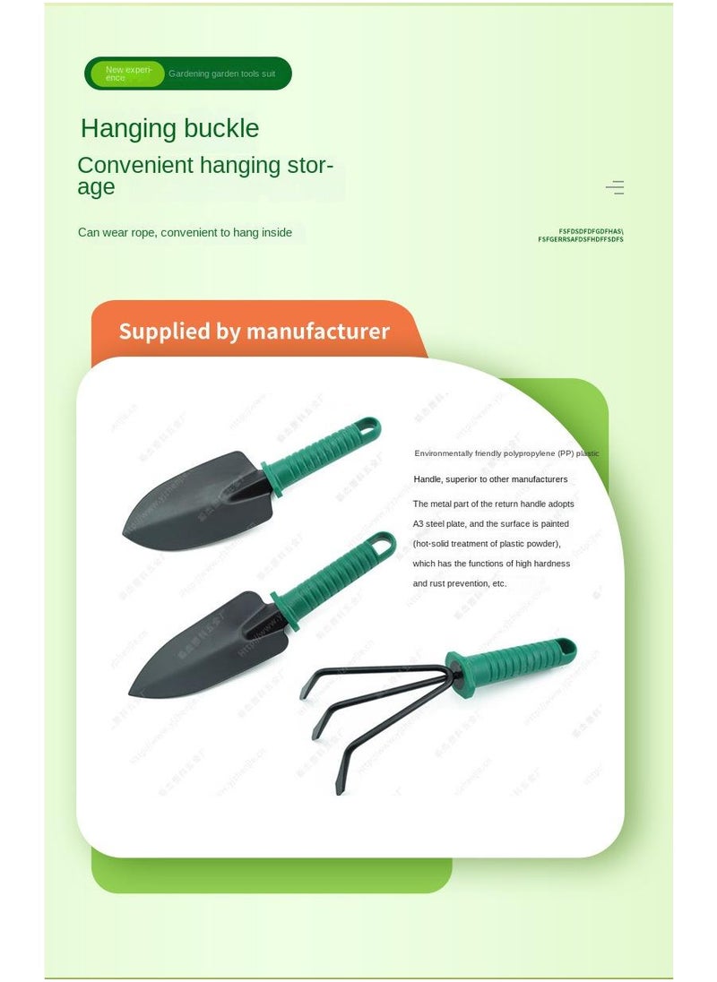 10-Piece Garden Tool Set Green