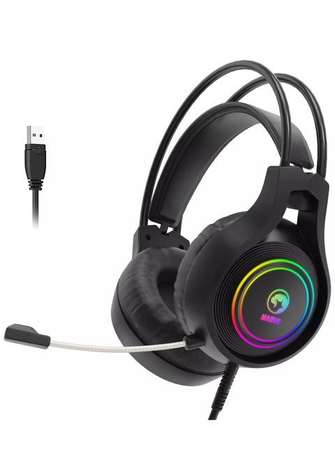 HG8921 Tactic 30 USB RGB Gaming Headset - Stereo Surround Sound