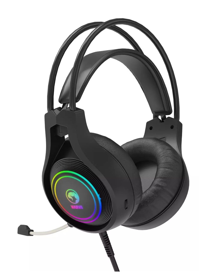 Marvo - HG8921 Tactic 30 USB RGB Gaming Headset - Stereo Surround Sound - Image 1