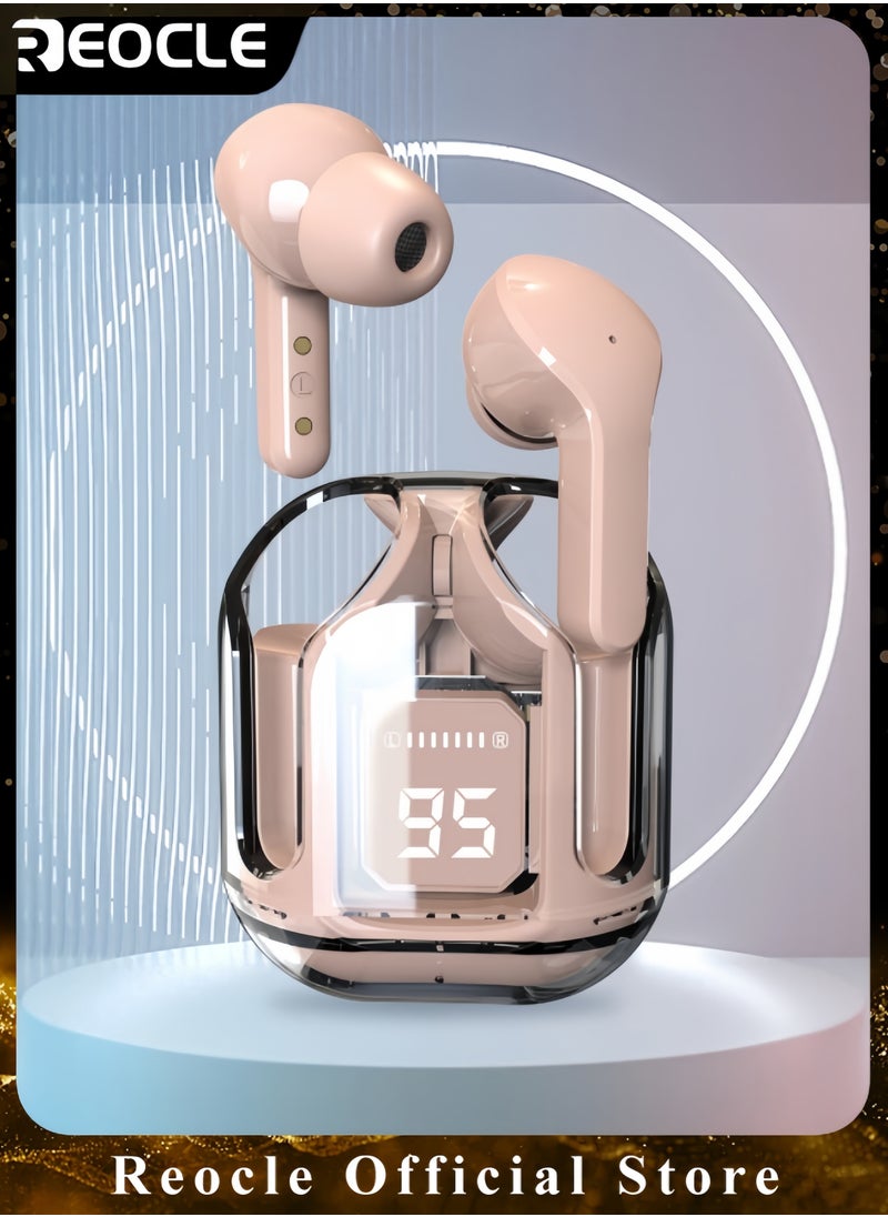 Wireless Earbuds Bluetooth Headphones with ENC Noise Canceling Translucent Earphones HiFi Dual Stereo Microphone Mini in-Ear Earbuds with Charging Case & LED Digital Display - pzsku/Z034DD528E75D911064D1Z/45/_/1732497423/cc967f5f-f5cd-4ba2-a4c4-1d63aef36bf1