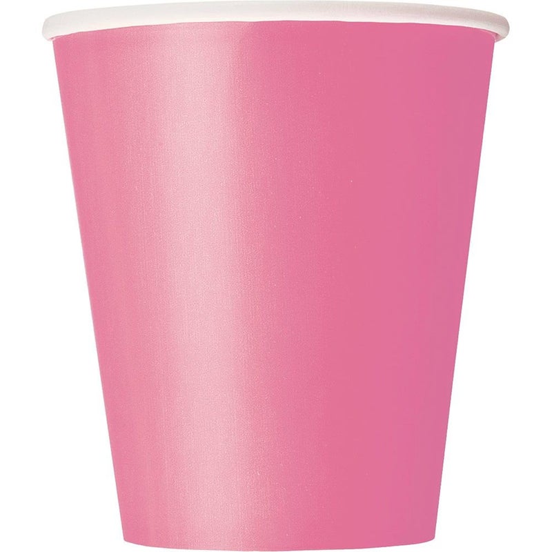 Unique Party Premium Hot Pink Paper Cups - 9 oz (Pack of 14) - Elegant & Eco-Friendly Party Drinkware - Perfect for Birthdays  Showers  & Special Celebrations - Image 3