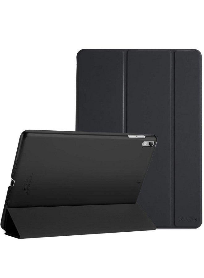 بروكاس جراب ProCase Smart لجهاز iPad Air 10.5 بوصة من الجيل الثالث 2019 / iPad Pro 2017، جراب رفيع مع حامل خلفي شفاف غير لامع لجهاز iPad Air 3 - أسود - Image 1