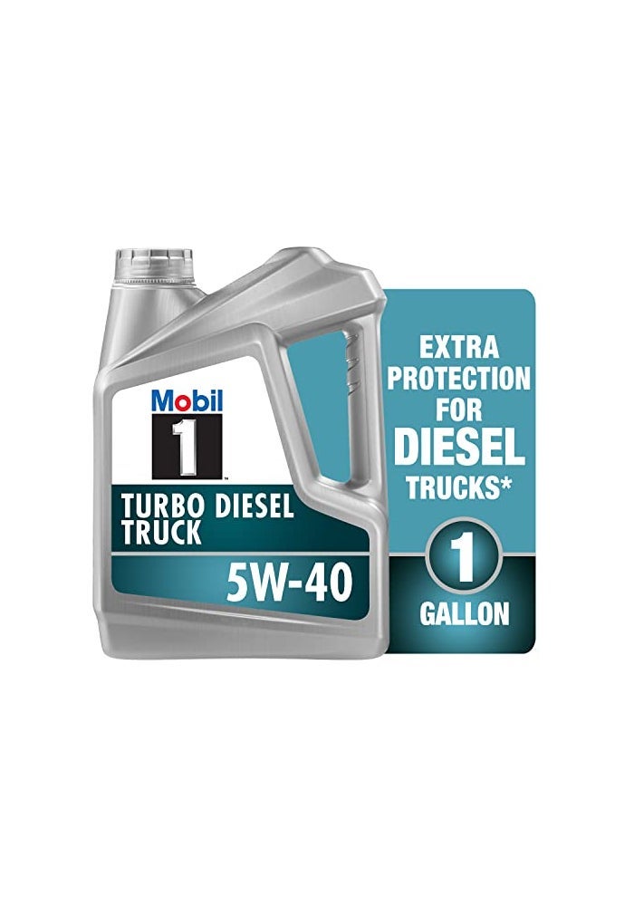 Mobil 1 Turbo Diesel Truck Full Synthetic Motor Oil 5W40 1 Gal - Image 1