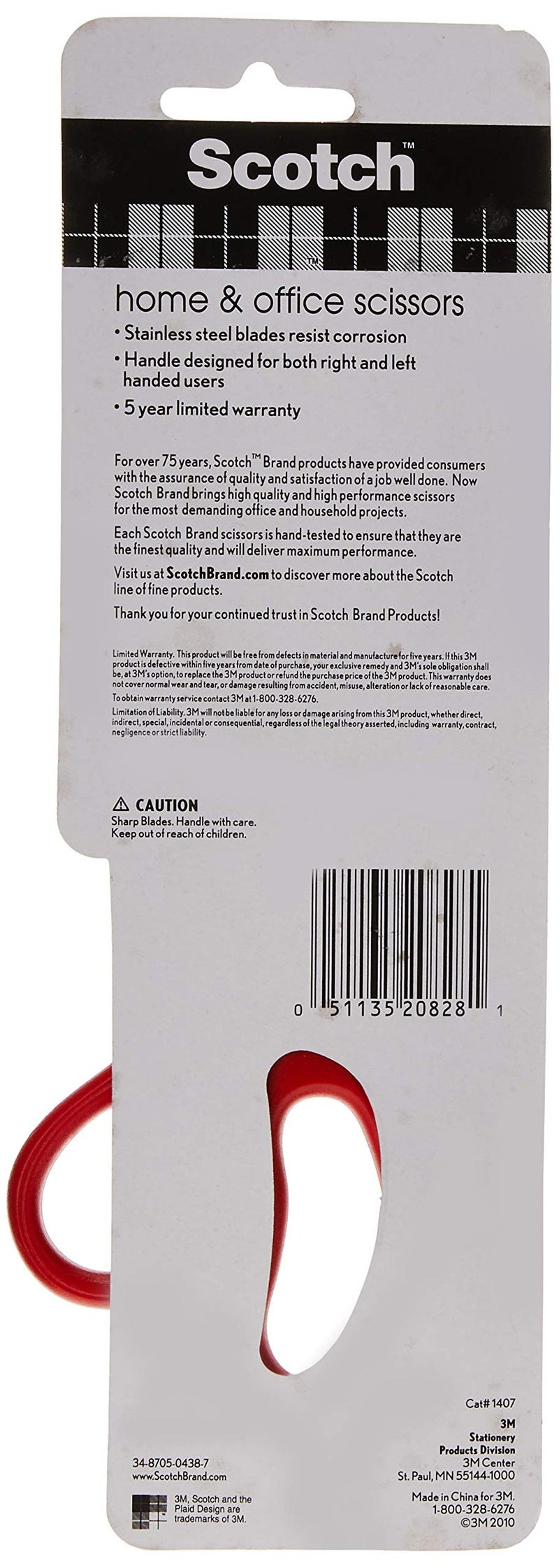 Scotch 7" Home & Office Scissors, Great for General Purpose Use (1407) - Image 4