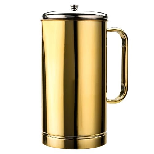 FNS Glory Gold 5 Pcs Stainless Steel Pitcher And Glass Set Dual Tone (1 Pitcher And 4 Glasses), 1.5 L - Image 5