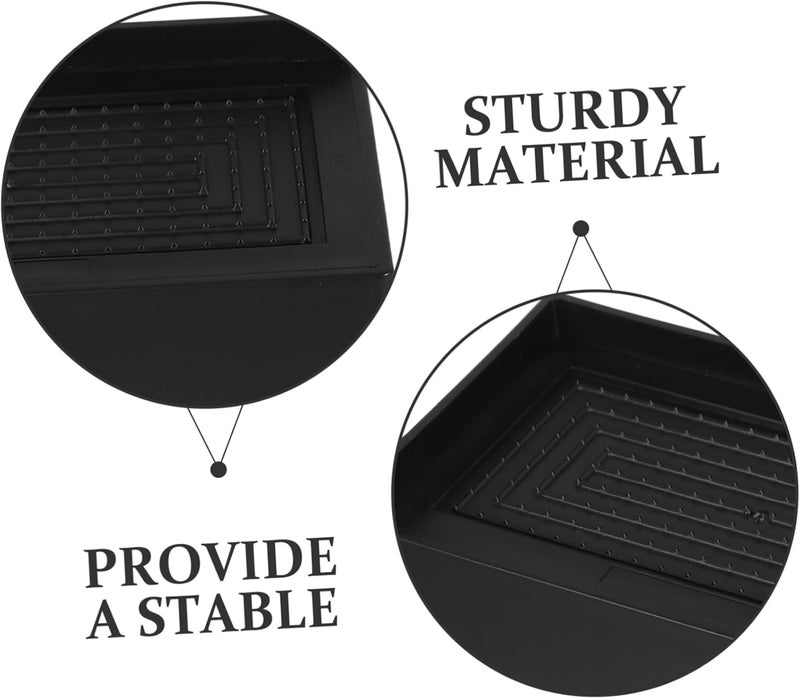IMIKEYA 4pcs Non Slip Heavy Duty Bed Risers Adjustable Furniture Lifts for Tables Chairs and Appliances Compatibility Elevation Blocks Enhance Ergonomics and Storage Space - Image 3