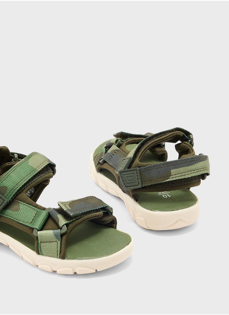 Marks & Spencer - Kids' Camo Riptape Trekkers - Image 1