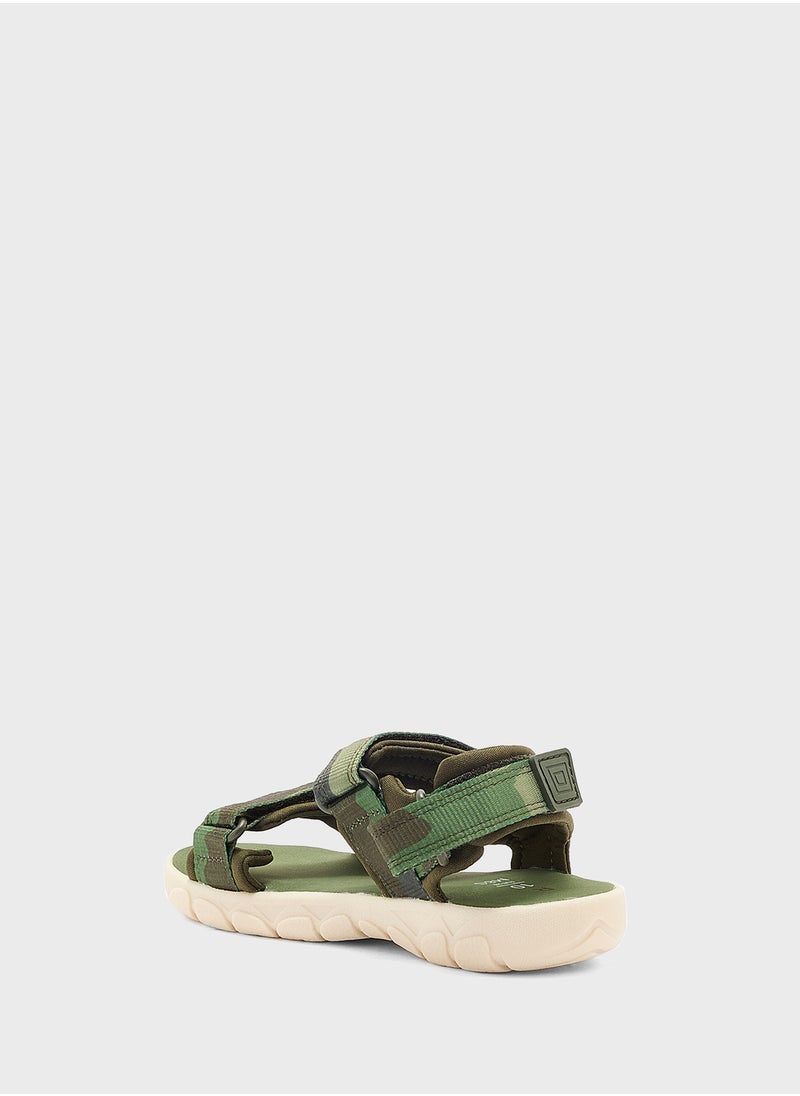 Marks & Spencer - Kids' Camo Riptape Trekkers - Image 1