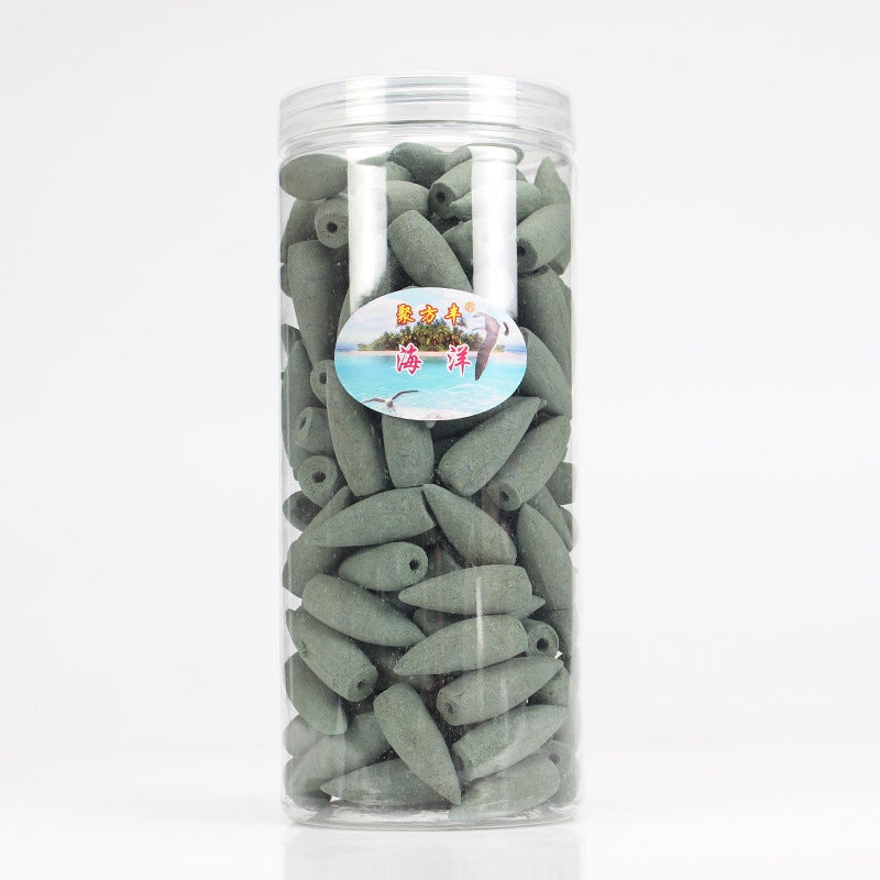 Spot factory direct s reverse flow incense grains Buddha incense sandalwood incense colorful floral incense extended version flow smoke tower incense household Ocean (approximately 168 capsules per can) - Image 1